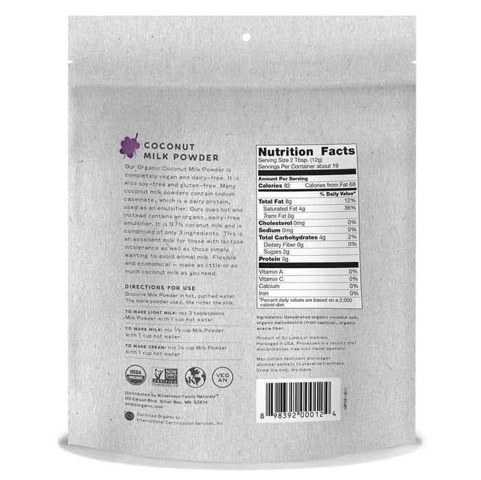 Organic Coconut Milk Powder | Non-Dairy