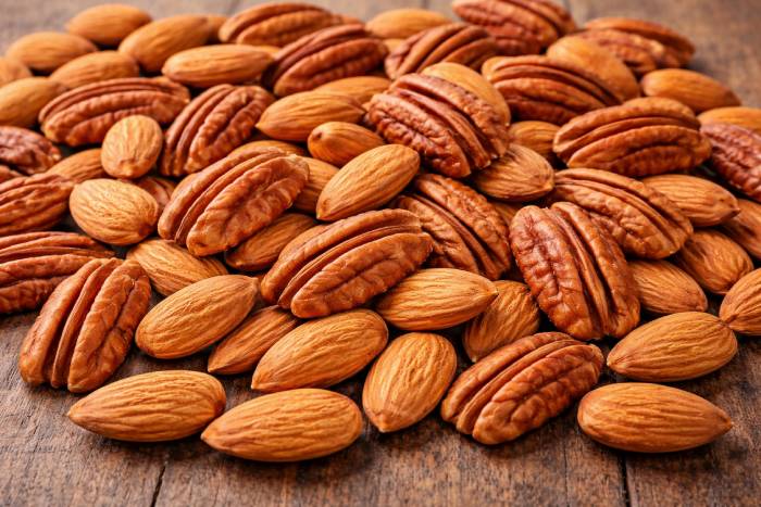 Almonds and pecans