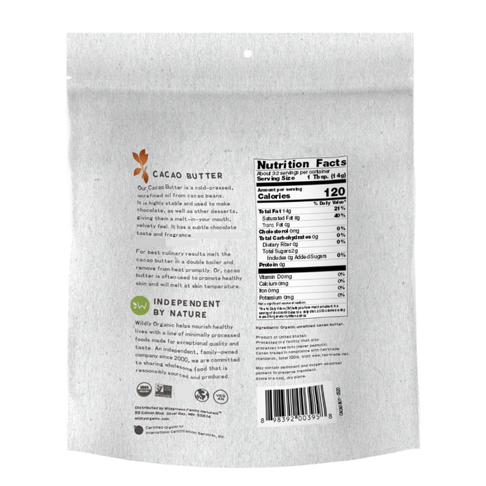 Cacao Butter | Organic | Raw