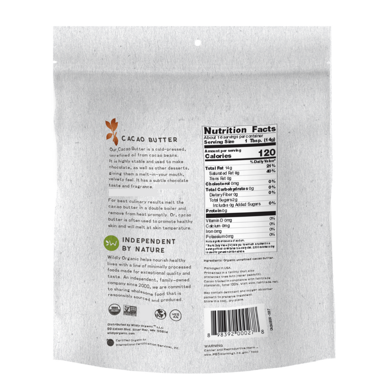 Cacao Butter | Organic | Raw