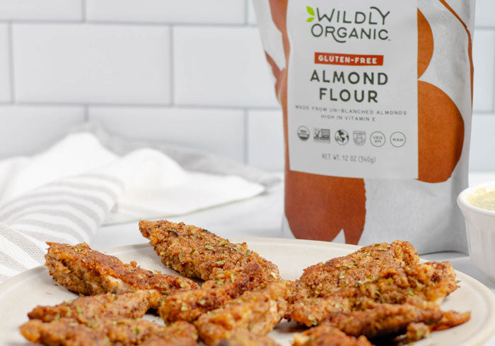 Chicken fingers and almond flour
