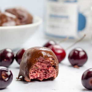 Chocolate cherry truffle
