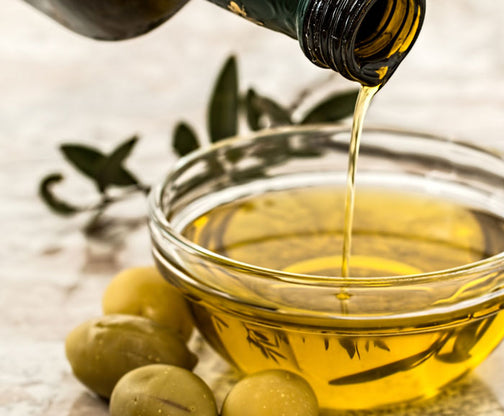 Oil poured into a bowl