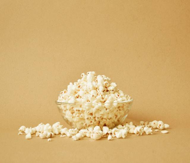 Bowl of popcorn seasoned with umami powder
