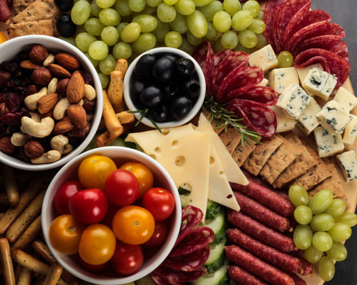 Raw mixed nut charcuterie