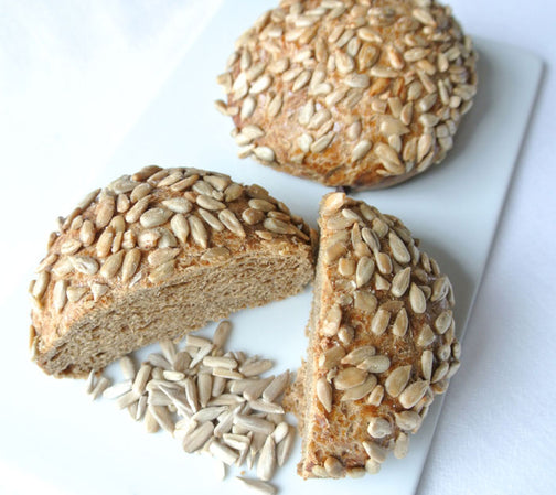 Raw sunflower seed bread