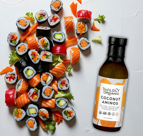 Sushi with Coconut Aminos Sauce