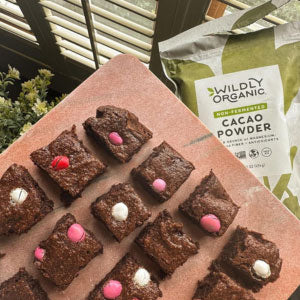 Sweet treat made with non-fermented cacao powder