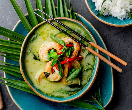 Thai soup with organic coconut milk powder