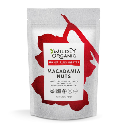 Nuts, Soaked & Dried, Certified Organic, Macadamia