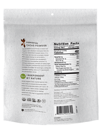 Fermented Cacao Powder | Fair-Trade Certified | Wildly Organic