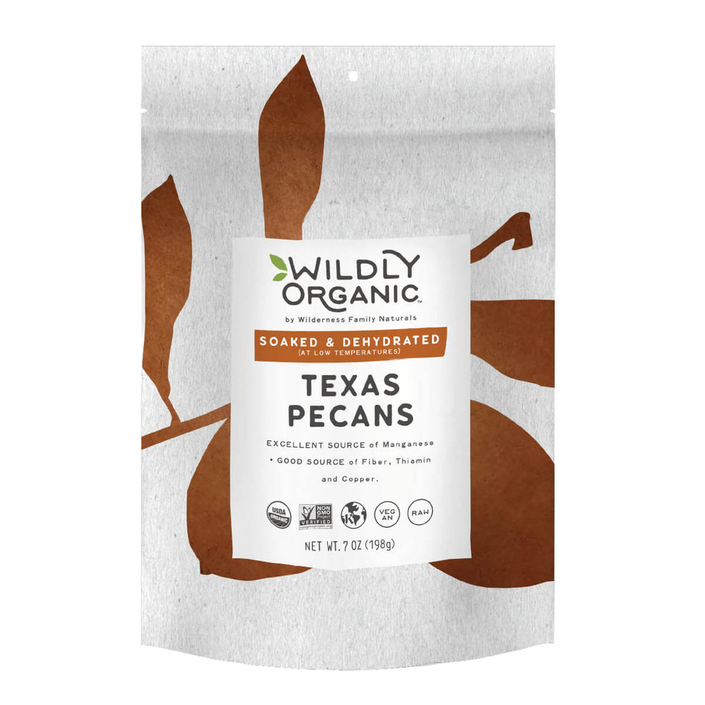 Nuts, Raw, Soaked and Dried, Certified Organic, Pecans