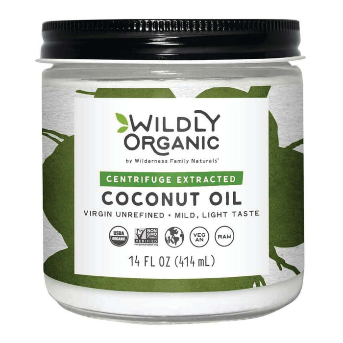 ORGANIC COCONUT OIL WILD GROWTH. 100% Pure EXTRA  VIRGIN/UNREFINED/Natural/Undiluted COLD PRESSED. 7.75 Fl.oz – 225 ml. For  Skin, Hair, Lip and Nail