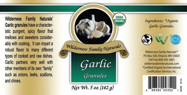Herbs & Spices : Spices & Seasonings - Organic Garlic | Granules