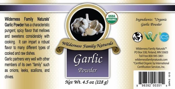 Herbs & Spices : Spices & Seasonings - Organic Garlic | Powder
