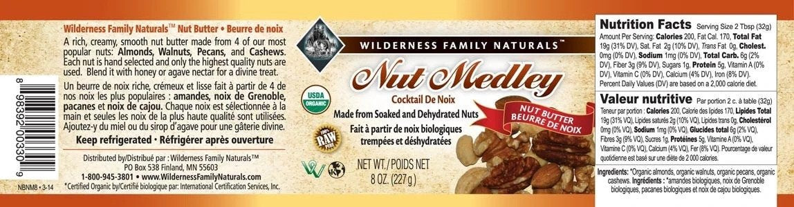 Pantry : Nut Butters - Nut Medley Nut Butter | Organic | Raw