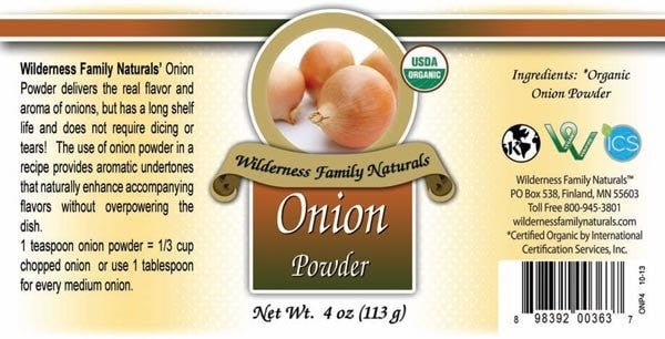 Herbs & Spices : Spices & Seasonings - Organic Onion | Powdered