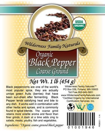 Organic Black Pepper | Coarse