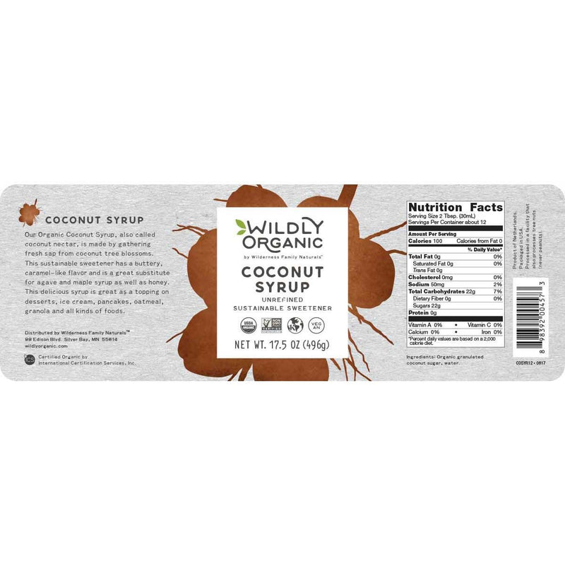 wholesome coconut palm syrup Organic Coconut Syrup 40 oz