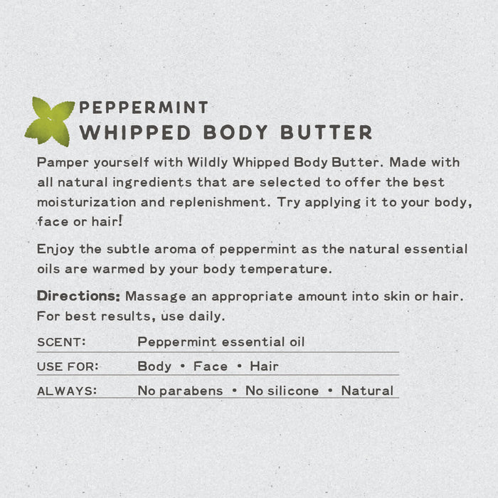 Peppermint Whipped Body Butter | Natural	