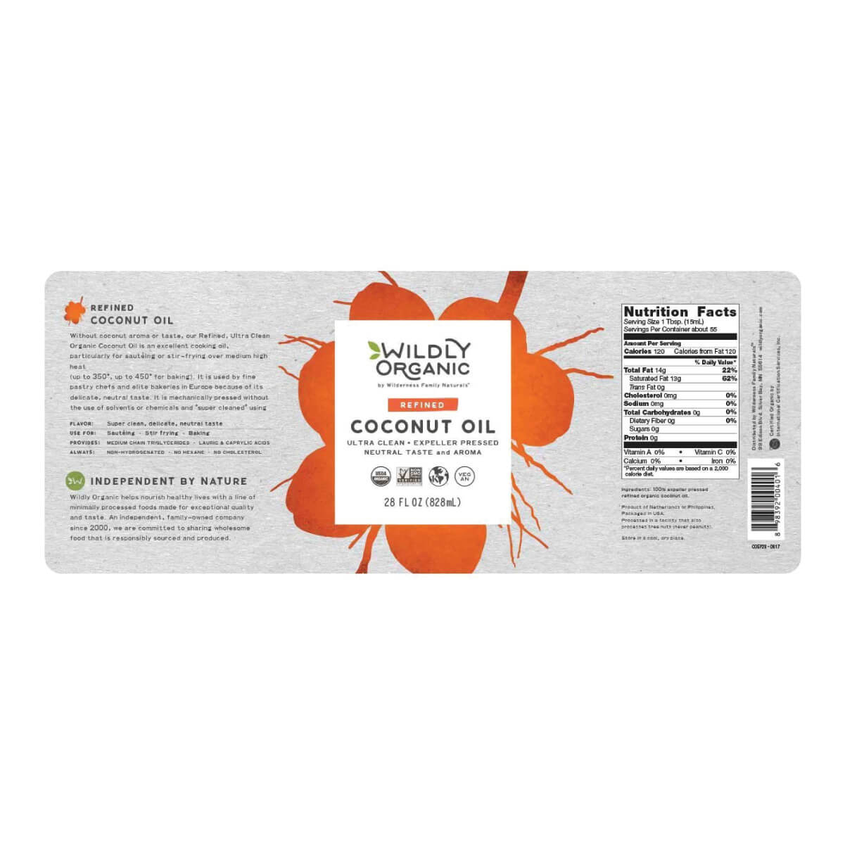 Refined Coconut Oil | USDA Certified Organic & Non-GMO — Wildly