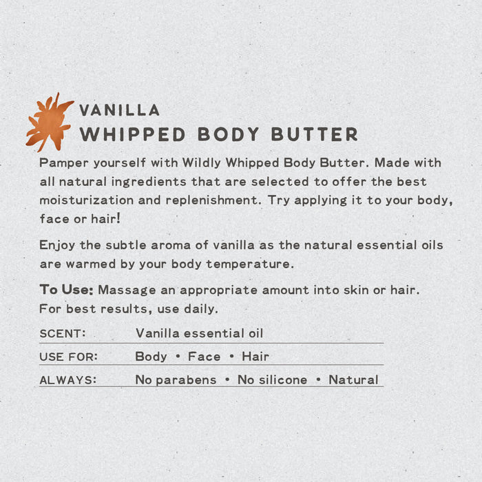 Vanilla Whipped Body Butter | Natural
